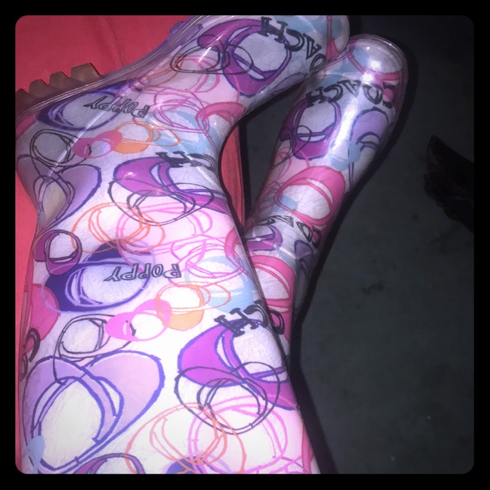Coach rain boots